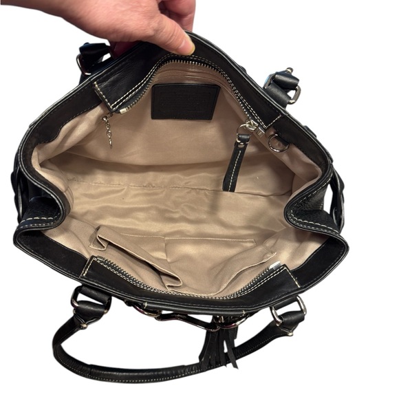 Coach Hampton Pebbled Leather Tote - Picture 12 of 13